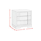 Kelis Queen Panel 4PC Bedroom Set with LED in Grey
