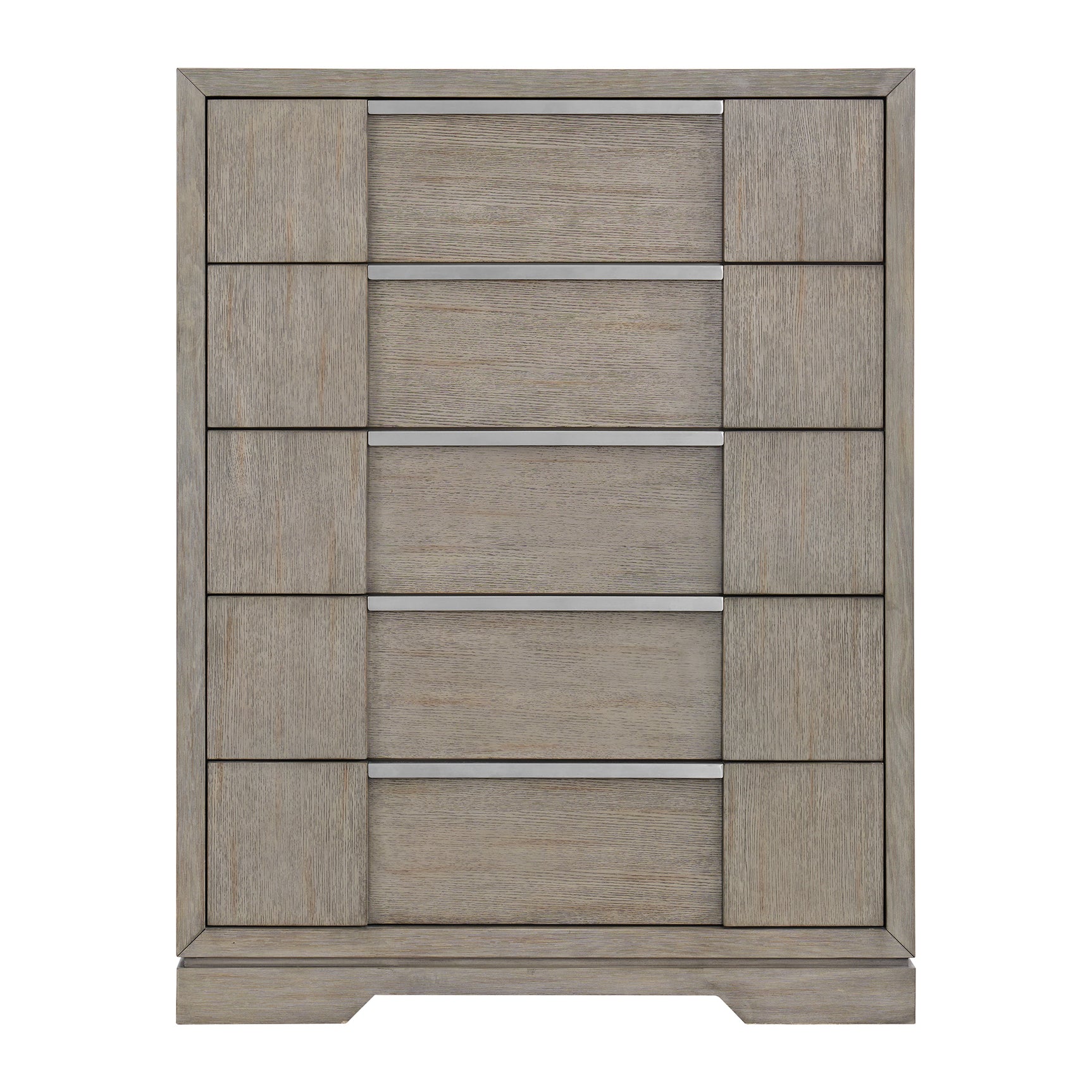 Kelis 5-Drawer Chest in Grey - Tampa Furniture Outlet