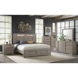 Kelis Queen Panel 4PC Bedroom Set with LED in Grey – SKU B-9770-3-QBL-4PC | Elements