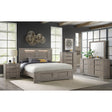 Kelis Queen Panel Bed with LED in Grey – SKU B-9770-3-QBL | Elements