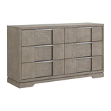 Kelis 6-Drawer Dresser in Grey - Tampa Furniture Outlet