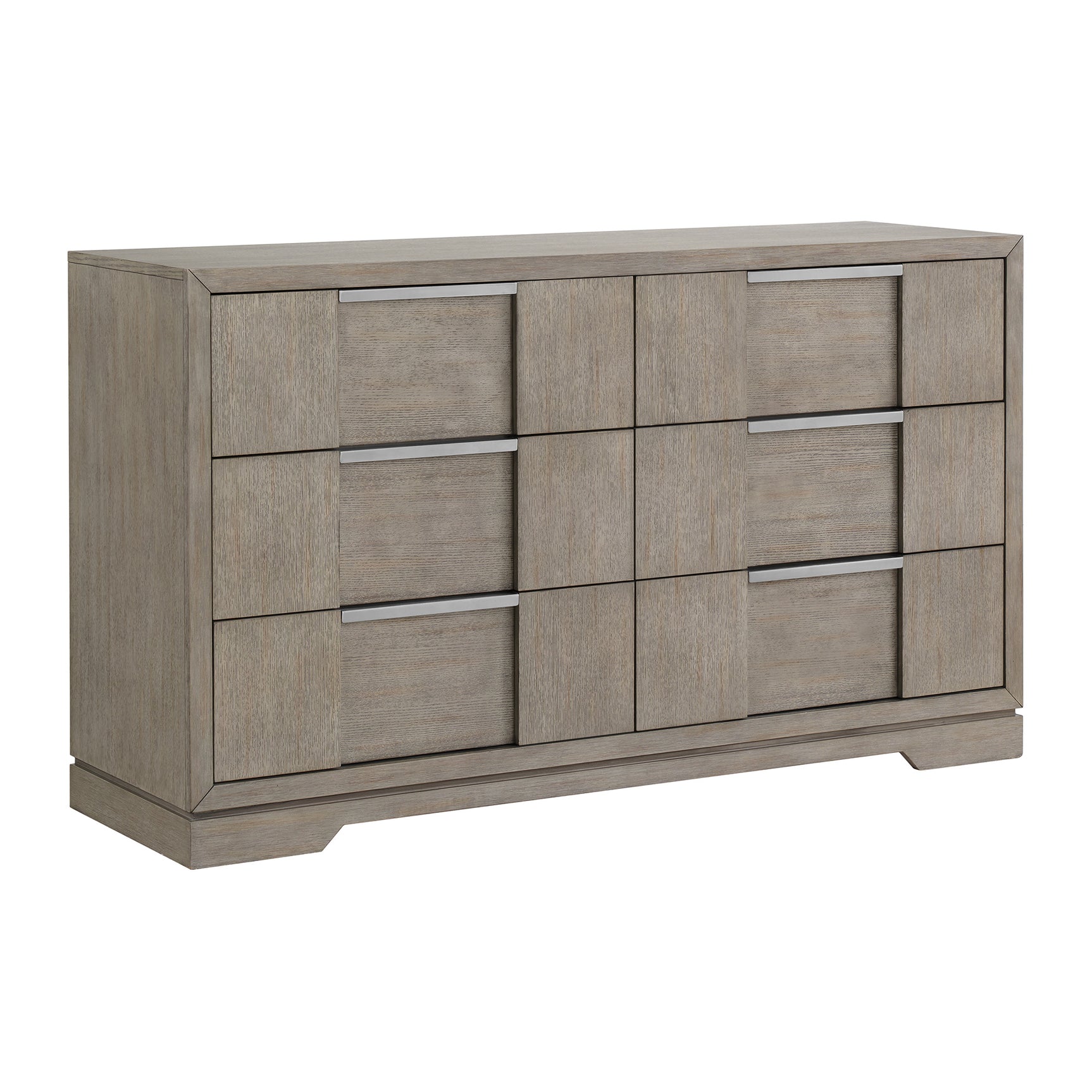 Kelis 6-Drawer Dresser in Grey - Tampa Furniture Outlet
