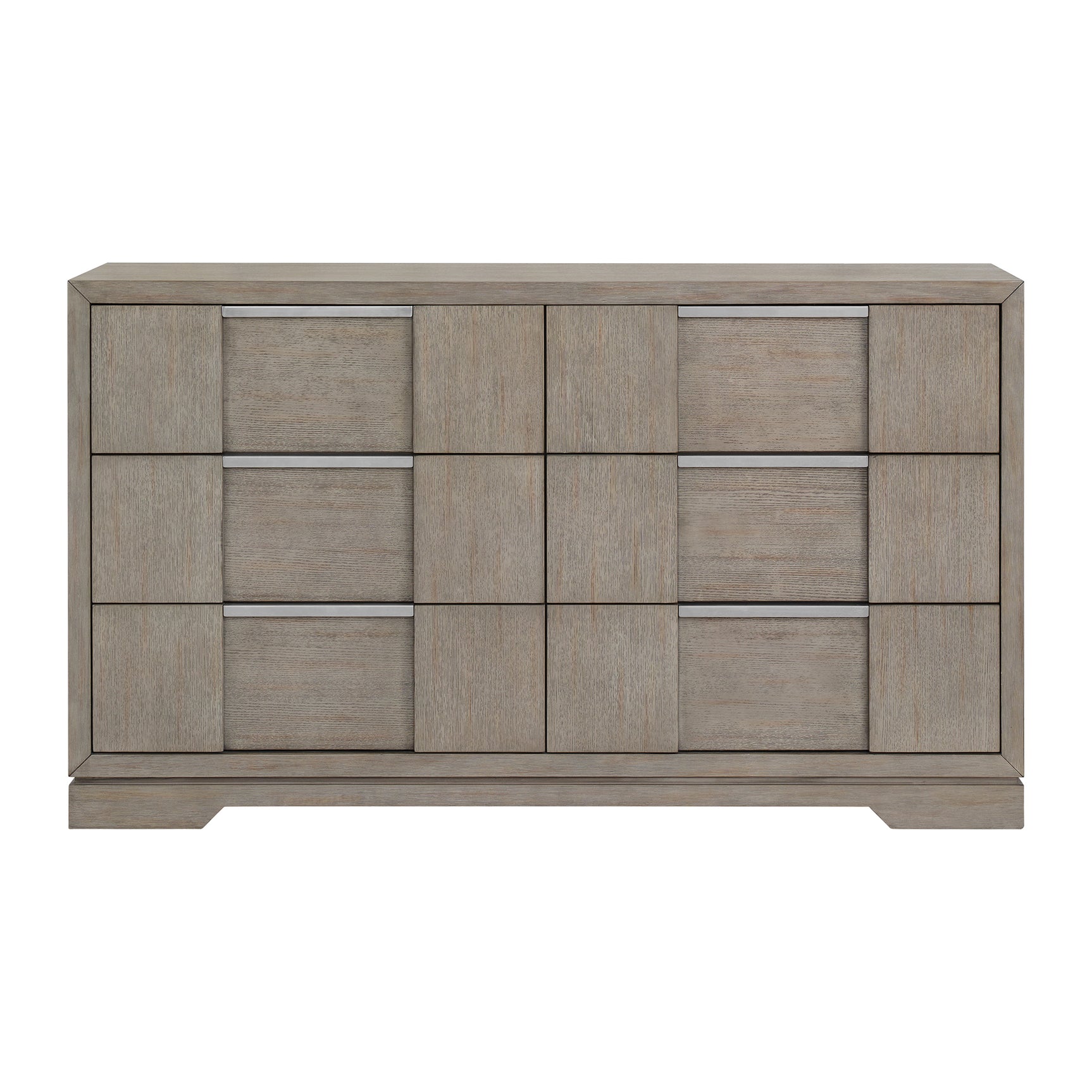 Kelis 6-Drawer Dresser in Grey - Tampa Furniture Outlet