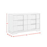 Kelis 6-Drawer Dresser in Grey - Tampa Furniture Outlet
