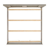 Kelis King Panel Bed with LED in Grey - Tampa Furniture Outlet