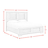 Kelis King Panel Bed with LED in Grey - Tampa Furniture Outlet