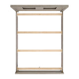 Kelis Queen Panel 4PC Bedroom Set with LED in Grey