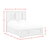 Kelis Queen Panel 4PC Bedroom Set with LED in Grey