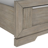 Kelis Queen Panel 4PC Bedroom Set with LED in Grey - Tampa Furniture Outlet