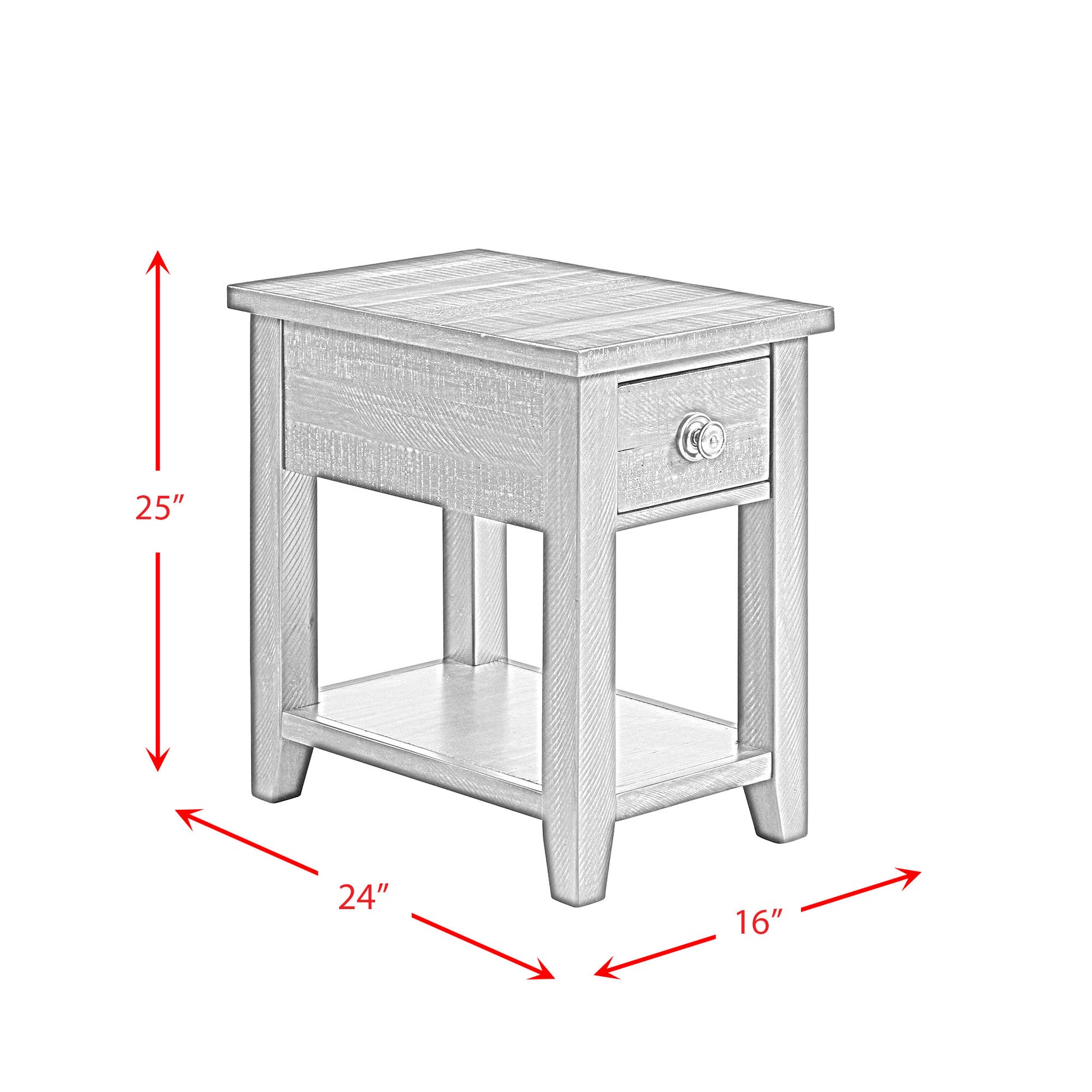 Kendyl Occasional Chairside Table w/Power - Tampa Furniture Outlet