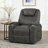 Kenmore P1 Lift Chair with Heat Massage in Simba DK Grey – SKU U-19340-11106-108P | Elements