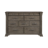 Kings Court 10-Drawer Dresser in Grey
