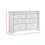 Kings Court 10-Drawer Dresser in Black