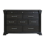 Kings Court 10-Drawer Dresser in Black - Tampa Furniture Outlet