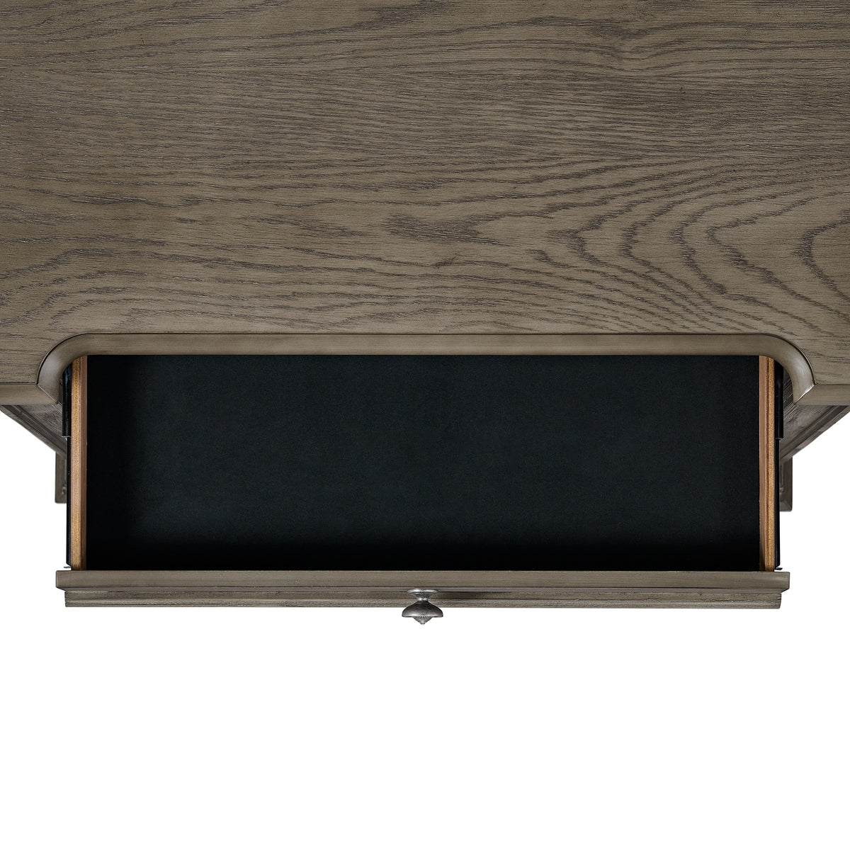 Kings Court 3-Drawer Nightstand (Sliding Top) in Grey