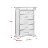 Kings Court 6-Drawer Chest in Black
