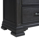 Kings Court Dresser & Mirror in Black