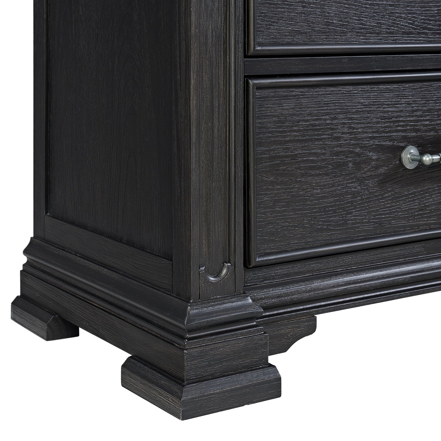 Kings Court Dresser & Mirror in Black