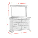 Kings Court Dresser & Mirror in Black