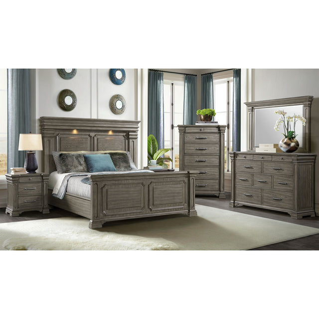 Kings Court 6-Drawer Chest in Grey – SKU B.10315.CH | Elements
