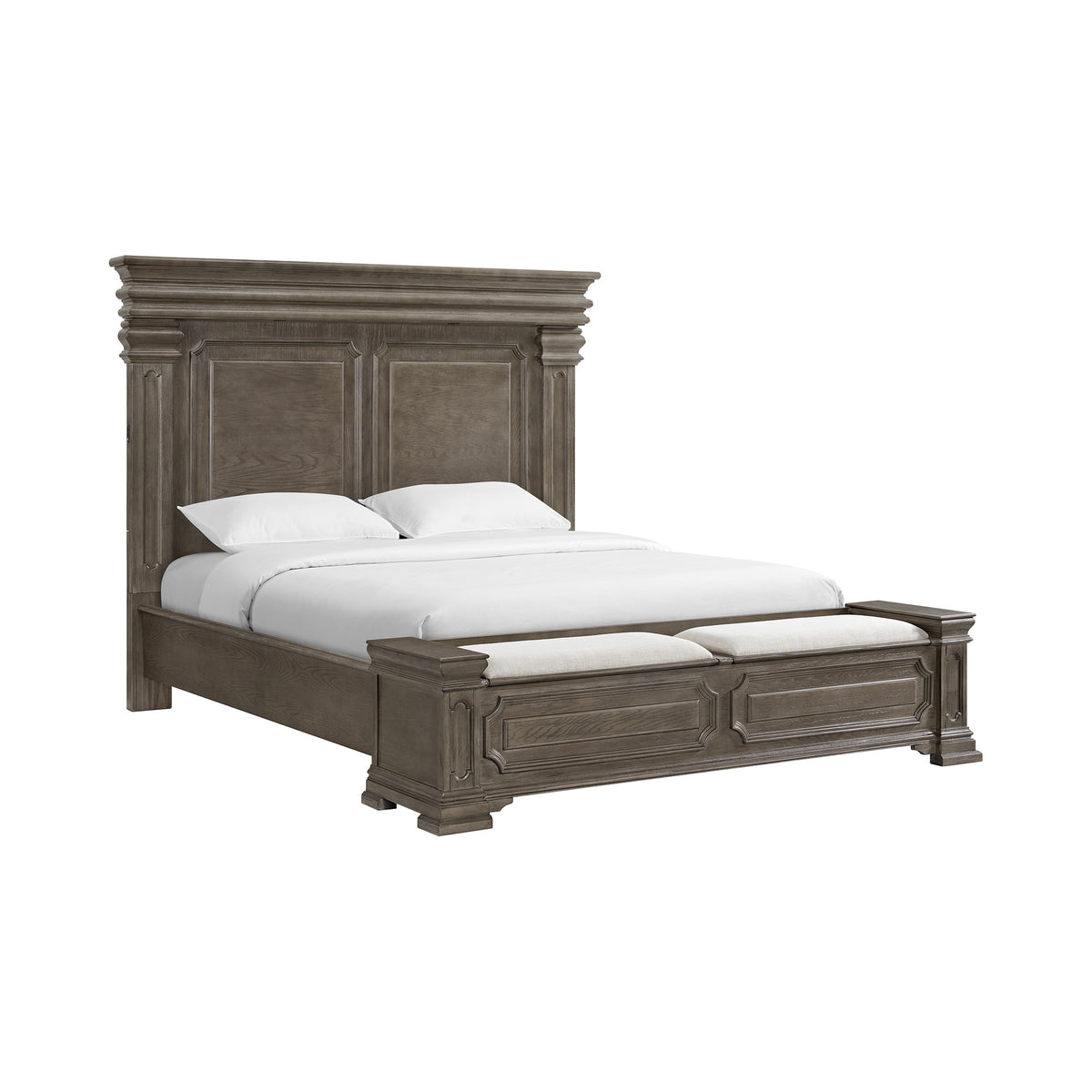 Kings Court King Storage Bed in Grey