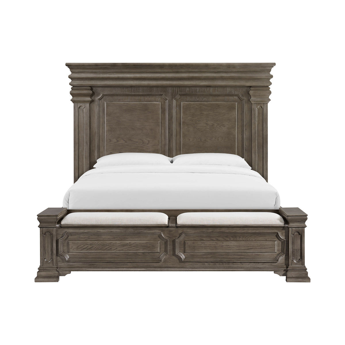 Kings Court King Storage Bed in Grey