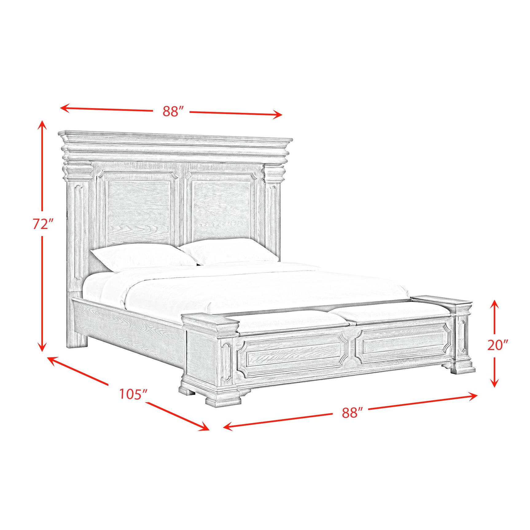 Kings Court King Storage Bed in Black