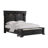 Kings Court King Storage Bed in Black - Tampa Furniture Outlet