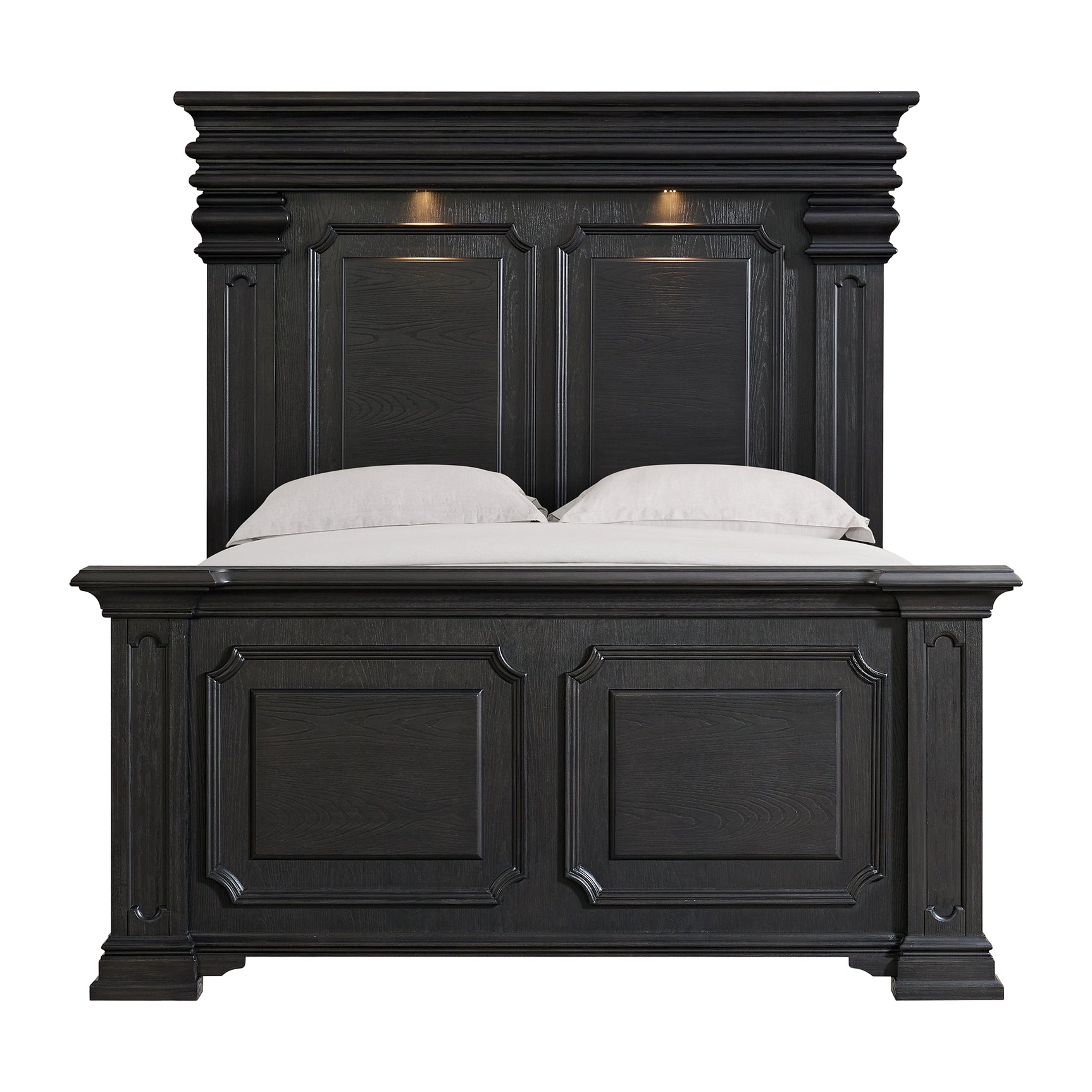Kings Court Queen Bed in Black - Tampa Furniture Outlet