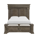 Kings Court Queen Storage Bed in Grey