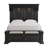 Kings Court Queen Storage Bed in Black - Tampa Furniture Outlet