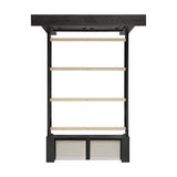 Kings Court Queen Storage Bed in Black - Tampa Furniture Outlet