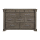 Kings Court 10-Drawer Dresser in Grey - Tampa Furniture Outlet