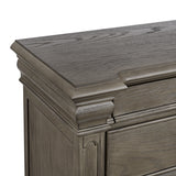 Kings Court 3-Drawer Nightstand (Sliding Top) in Grey - Tampa Furniture Outlet