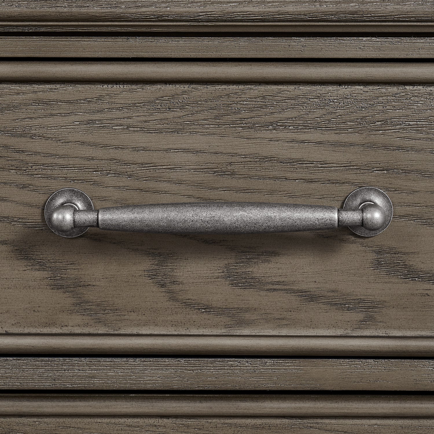 Kings Court 3-Drawer Nightstand (Sliding Top) in Grey - Tampa Furniture Outlet