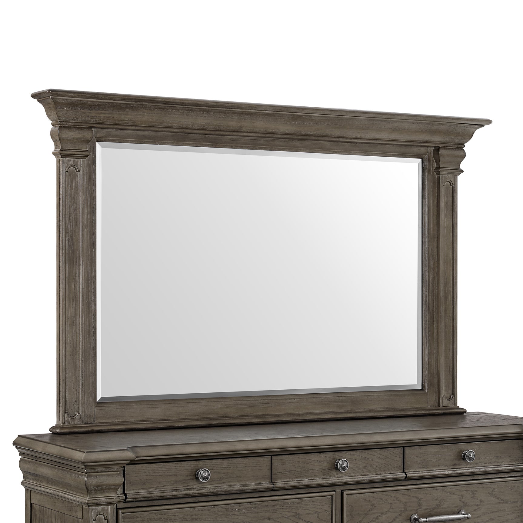 Kings Court Dresser & Mirror in Grey - Tampa Furniture Outlet