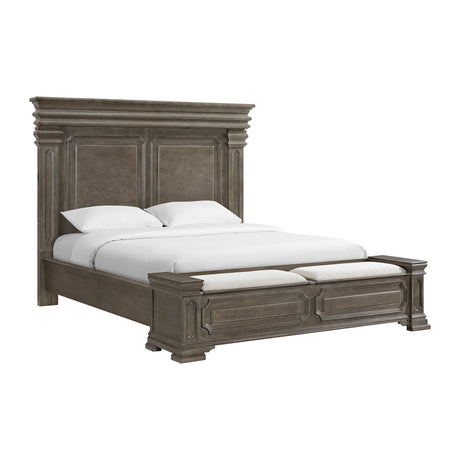Kings Court King Storage Bed in Grey - Tampa Furniture Outlet