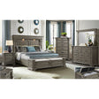 Kings Court King Storage Bed in Grey – SKU B.10315.KSB | Elements