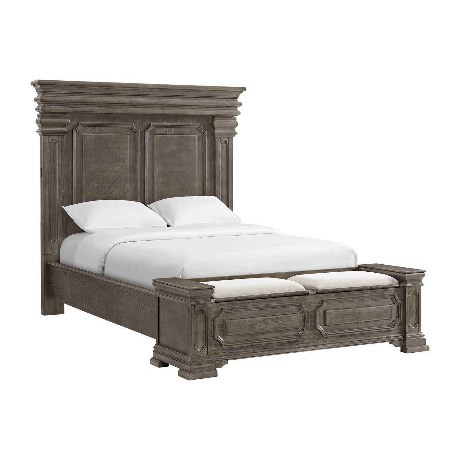 Kings Court Queen Storage Bed in Grey - Tampa Furniture Outlet