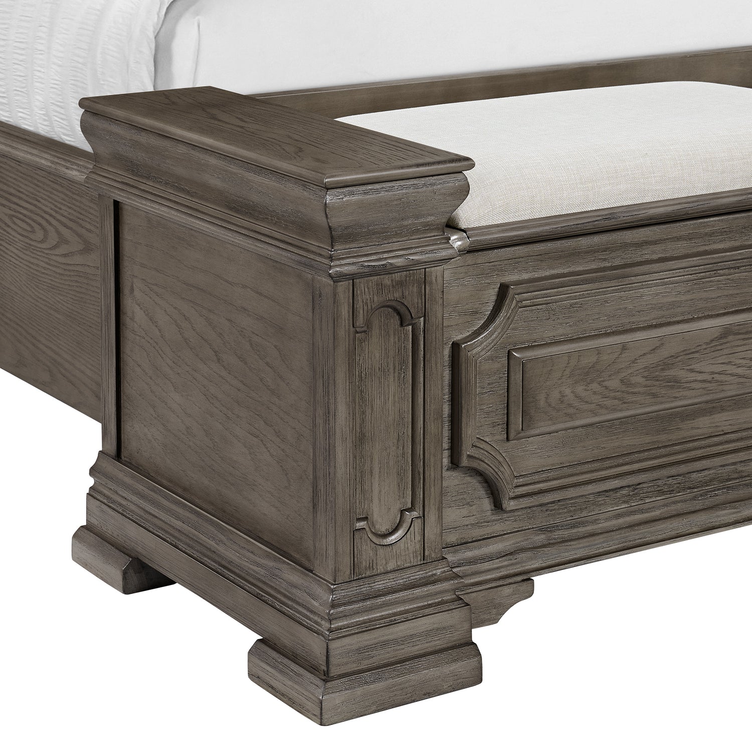Kings Court King Storage Bed in Grey - Tampa Furniture Outlet