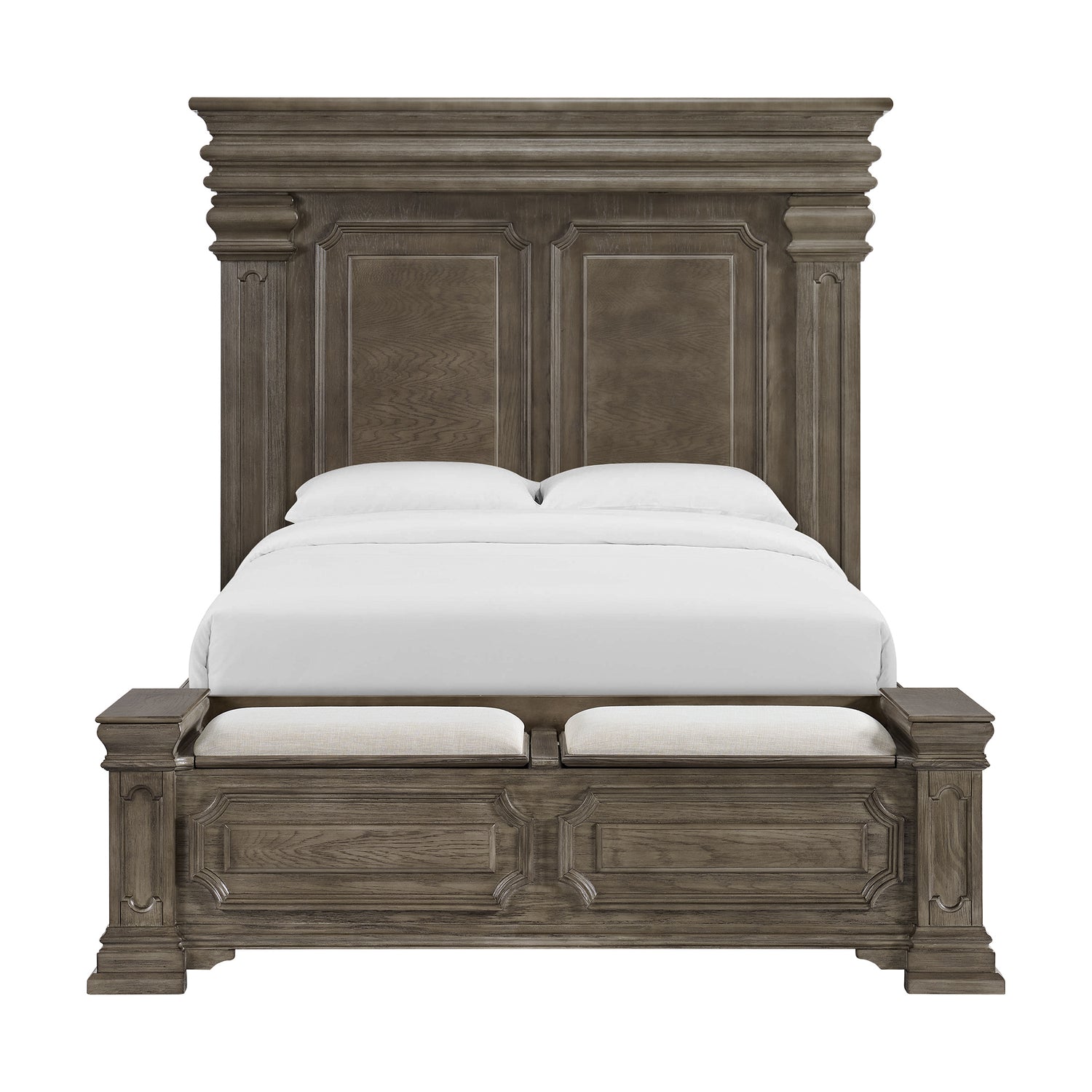 Kings Court Queen Storage Bed in Grey - Tampa Furniture Outlet