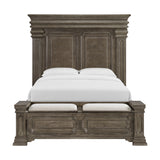 Kings Court Queen Storage Bed in Grey - Tampa Furniture Outlet
