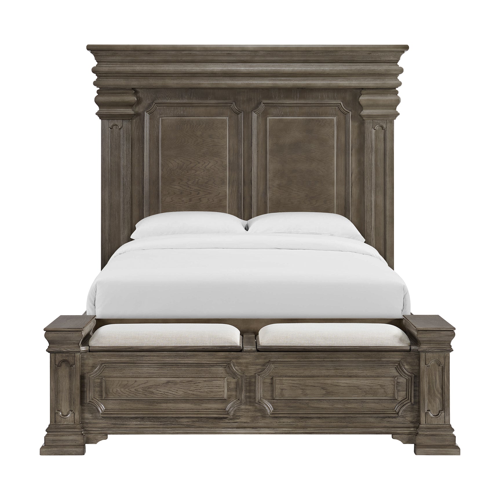 Kings Court Queen Storage Bed in Grey - Tampa Furniture Outlet