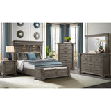 Kings Court Queen Storage Bed in Grey – SKU B.10315.QSB | Elements