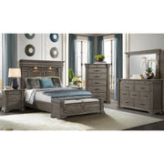 Kings Court Queen Storage Bed in Grey – SKU B.10315.QSB | Elements
