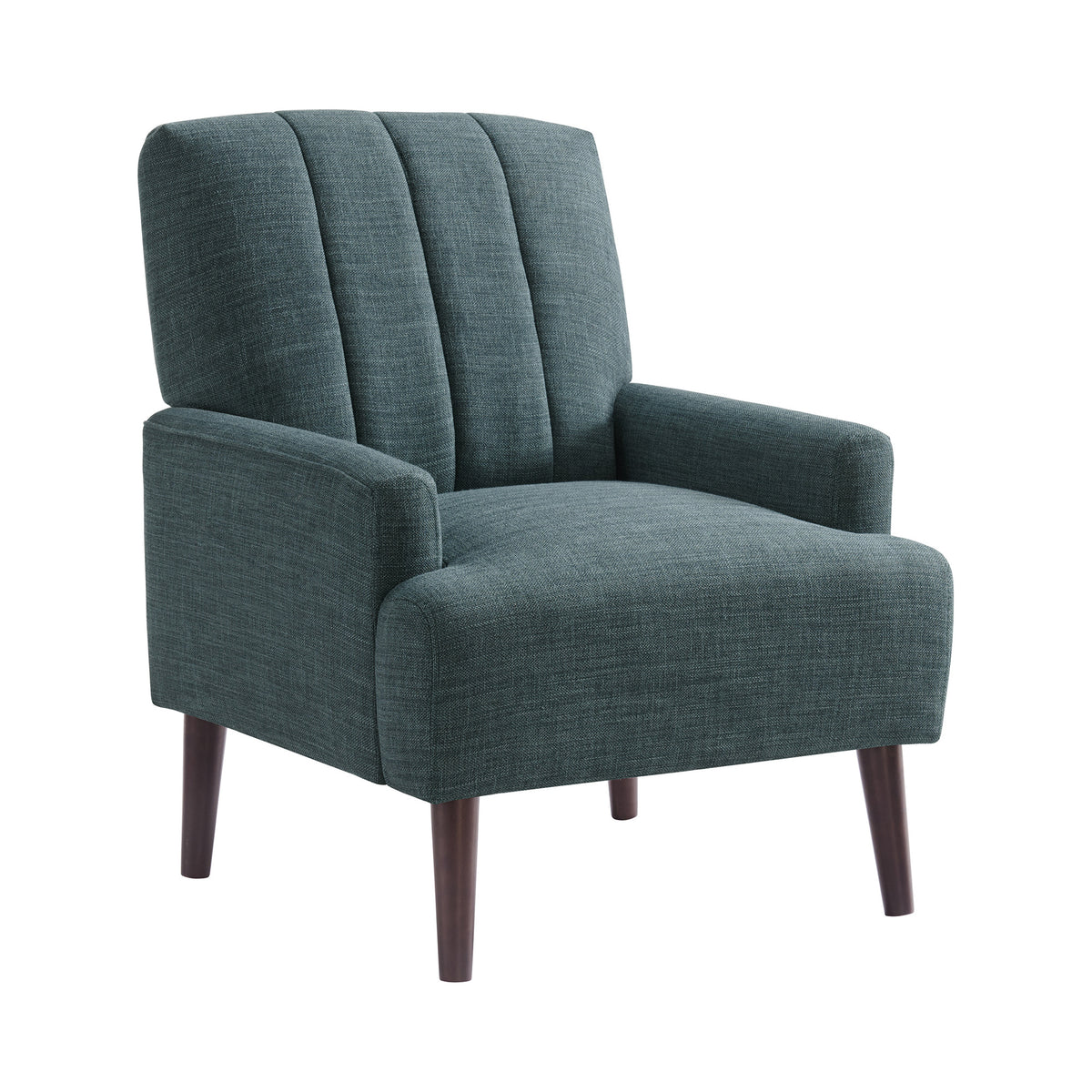 Kiwi Chair with Channel Back in Palmer Teal