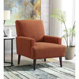 Kiwi Chair in 8077 Boucle Orange & Espresso – SKU U-4410-8331-100 | Elements