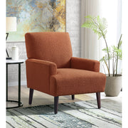 Kiwi Chair in 8077 Boucle Orange & Espresso – SKU U-4410-8331-100 | Elements