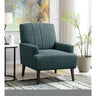 Kiwi Chair with Channel Back in Palmer Teal – SKU U-4410-4550-100C | Elements