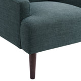 Kiwi Chair with Channel Back in Palmer Teal - Tampa Furniture Outlet